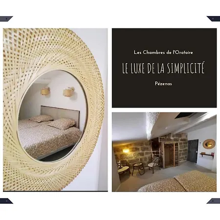 Chambres De L'Oratoire-Climatisees, Impasse Calme, Lumineuse, Centre Ville, Pezenas Exterior photo